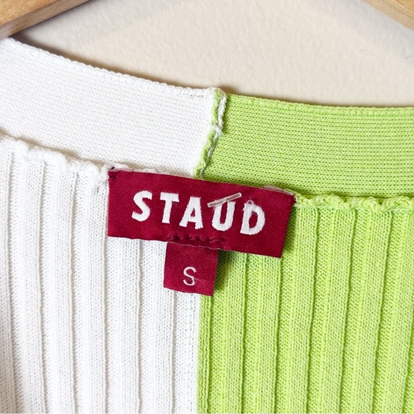 STAUD Shoko sweater dress / cardigan in poppy rosebud size Small - Picture 5 of 10